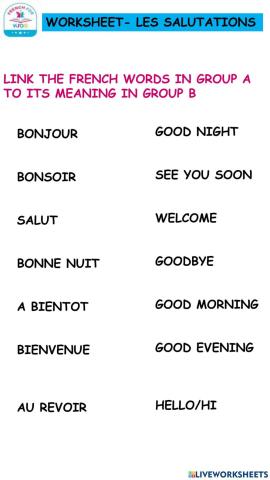 Greetings in French