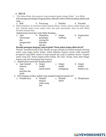 Remedial bahasa indonesia kd 3.8