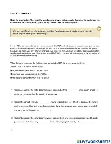 Mindset 2 - Reading - Unit 2 Ex6