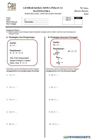 Matematika Kelas 3