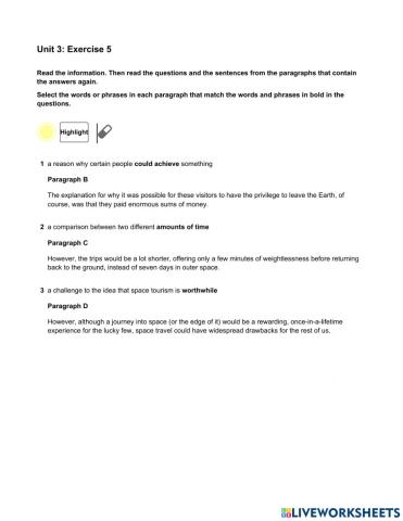 Mindset 2 - Reading - Unit 3 Ex5