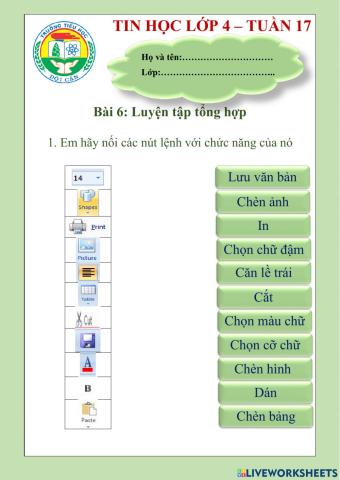 Tin học lớp 4. Chủ đề 3