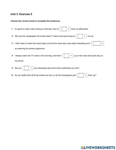 Mindset 2 - Grammar & Vocabulary - Unit 3 Ex5