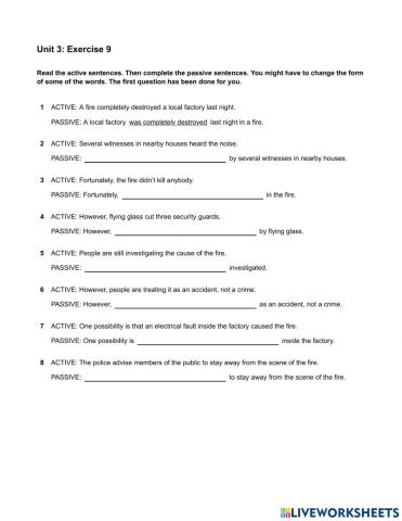 Mindset 2 - Grammar & Vocabulary - Unit 3 Ex9