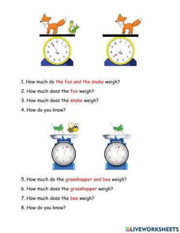 Problem Solving weights