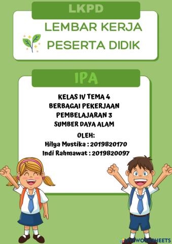 Lembar Kerja Peserta Didik