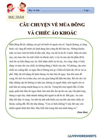 Câu chuyện về mùa đông và chiếc áo khoác