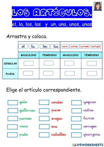 LENGUA 2º Los artículos.