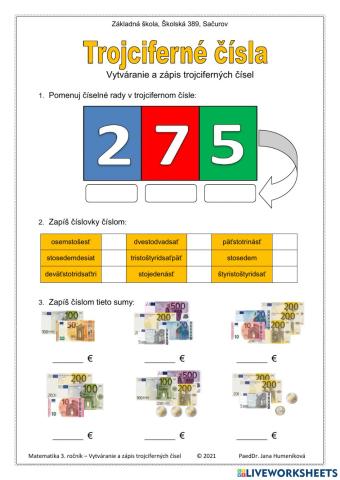 Trojciferné čísla