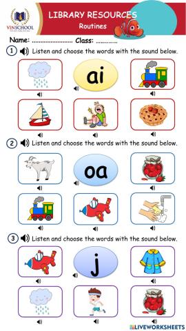 PHONICS ai, oa, j (1)