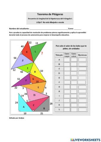 Teorema de Pitágoras-actividad-Yankee