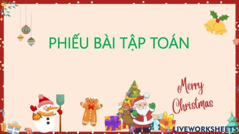 Phiếu bài tập Toán