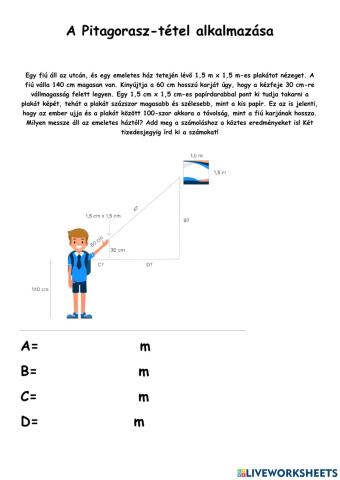 A Pitagorasz-tétel alkalmazása