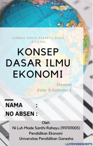 E-LKPD Konsep Dasar Ilmu Ekonomi