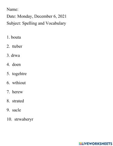 Spelling