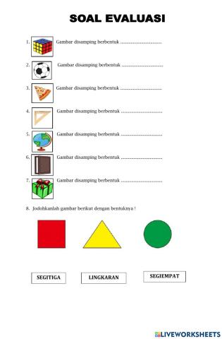 Bangun datar kelas 1 sd