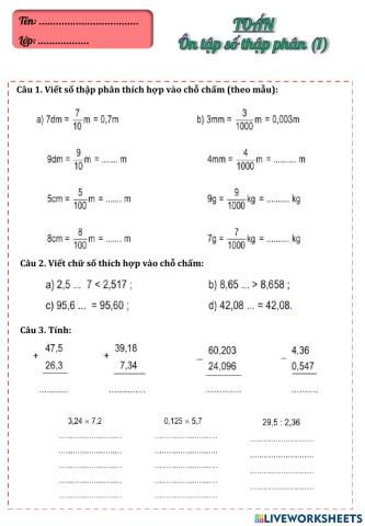 Toán-CK1-Phiếu 2