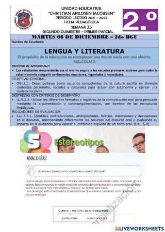 SEMANA 25-LENGUA Y LITERATURA-2doBGU