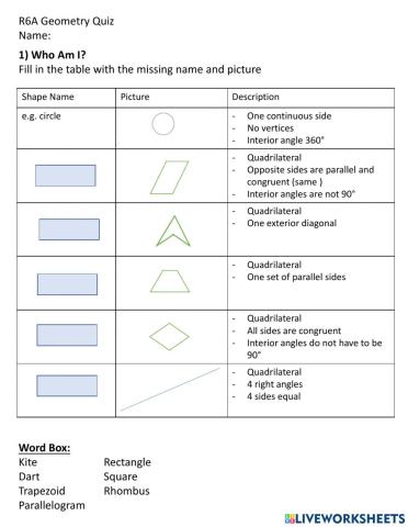 Geometry Quiz mod