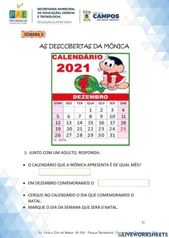 Calendário