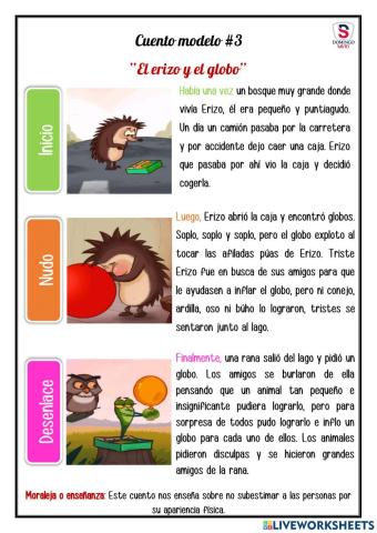 El cuento del erizo y el globo