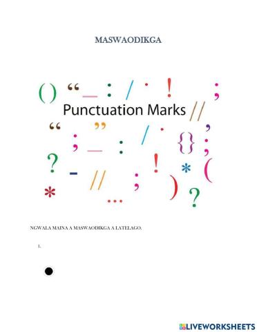 Punctuation marks