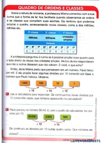 Livro de matemática