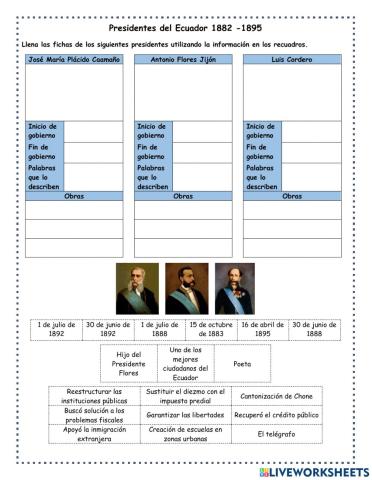 Presidentes del Ecuador de 1883 - 1895