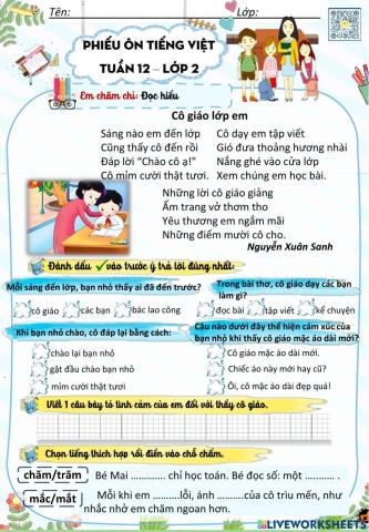 Ôn Tiếng việt Tuần 12