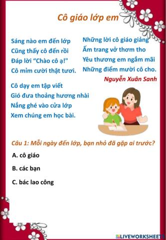 Luyện đọc - thứ sáu-12