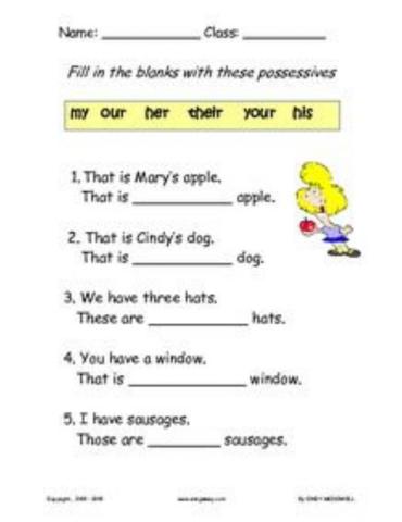 Possesive pronouns