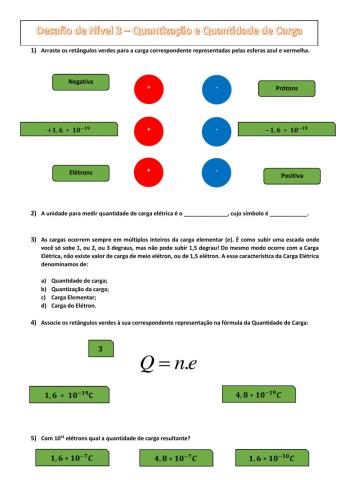 Quantização e Quantidade de Carga (Nível 3)