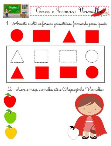 Formas e cores: Vermelho