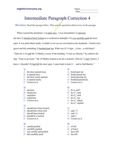 Paragraph Corrections 4