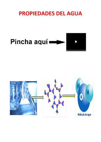 Características del agua