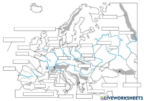 Mapa Físico Europa