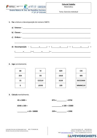 Exercícios de revisão