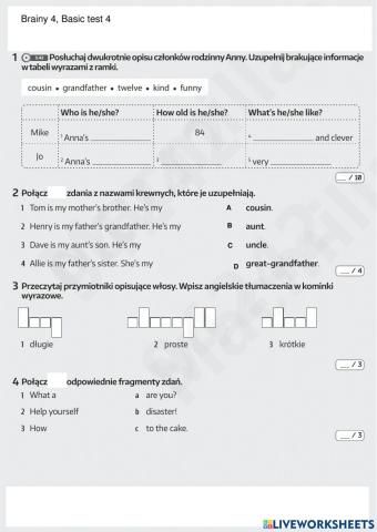 Brainy 4, unit 4 Basic