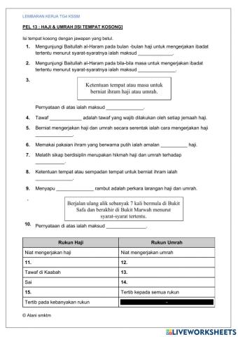 Tg4 kssm haji & umrah