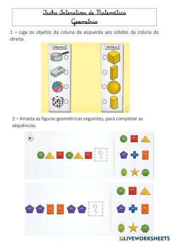 Matemática - Sólidos e Figuras Geométricas