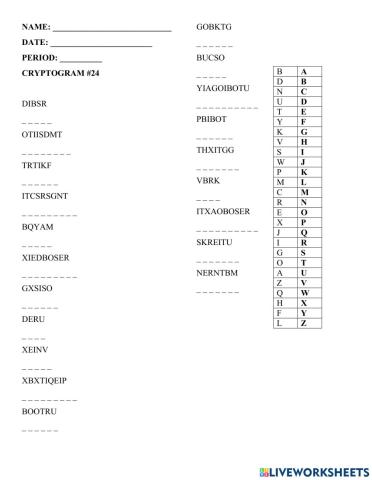 Cryptogram -24