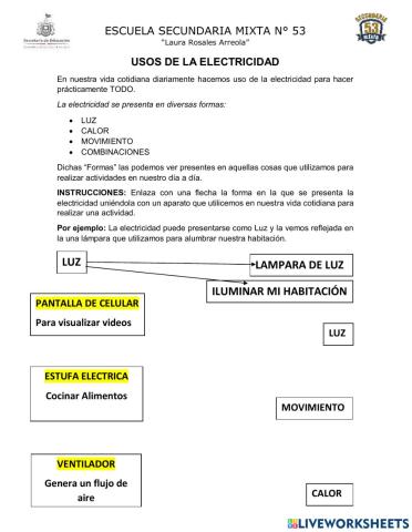 Formas y usos de la electricidad