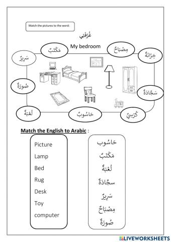 Bedroom vocabulary