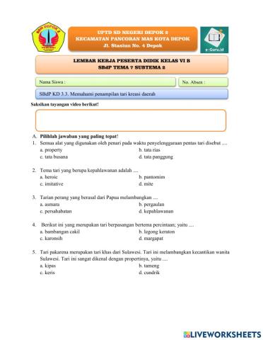 Sbdp tema 7 subtema 2 kelas 6