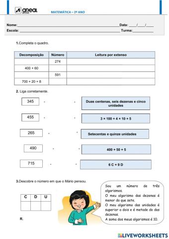 Matemática exercícios