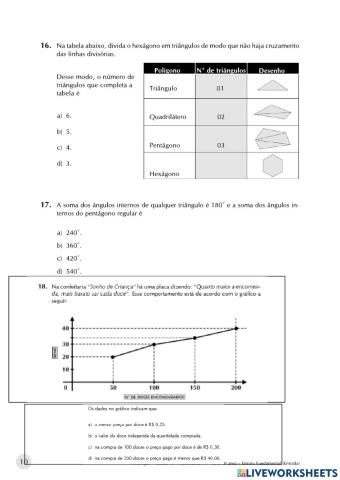 Avaliação diagnóstica 9 ano