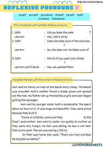 Reflexive pronouns 2