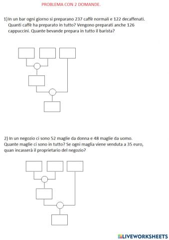 Problemi con 2 operazioni