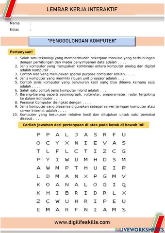 Penggolongan Komputer