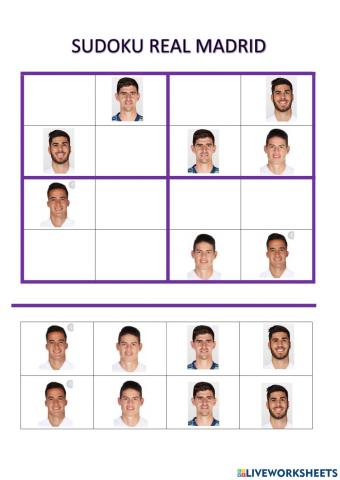 Sudoku real madrid